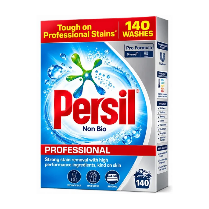 Persil Non Bio Professional Washing Powder 8.4kg , 140 Washes – Strong Stain Removal, Kind on Skin