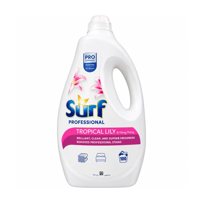 Surf Professional Tropical Lily & Ylang Ylang Liquid Laundry Detergent 5L – 100 Washes