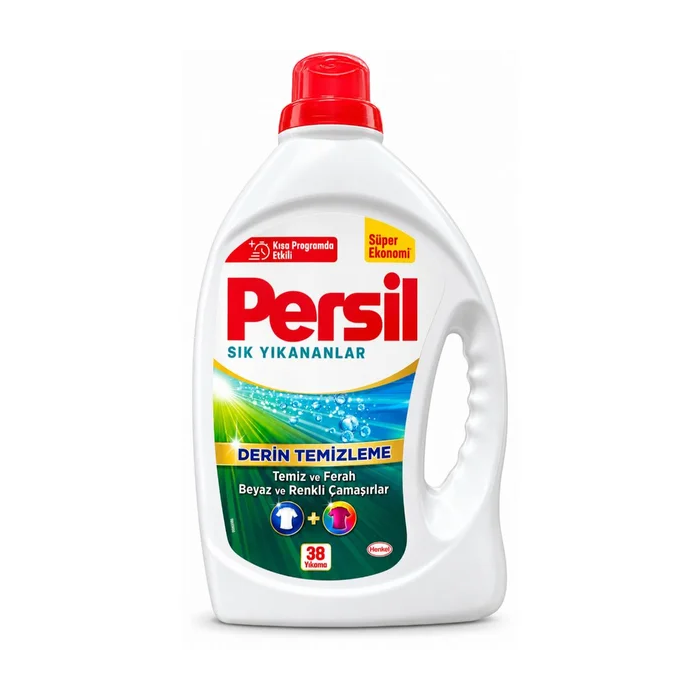 Persil Deep Cleaning Liquid Laundry Detergent, 38 Washes – For Whites & Colours, Fresh & Clean