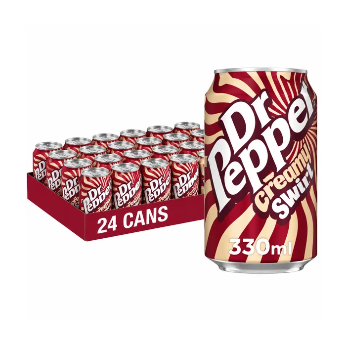 Dr Pepper Cream Swirl Can - Pack of 24 x 330ml