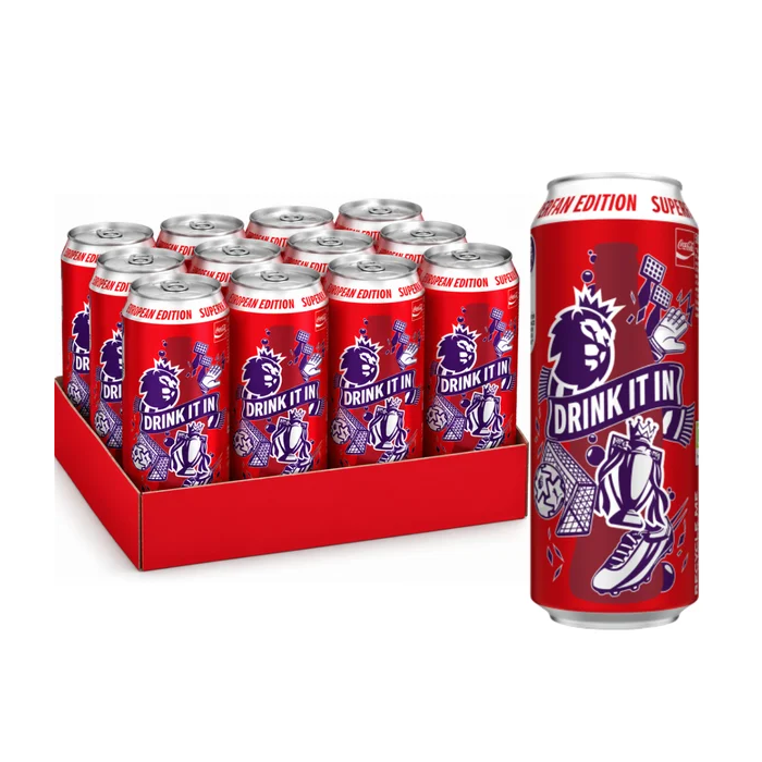 Coca-Cola Original Taste Superfan Can 500ml, Pack of 12 - Superfan Edition