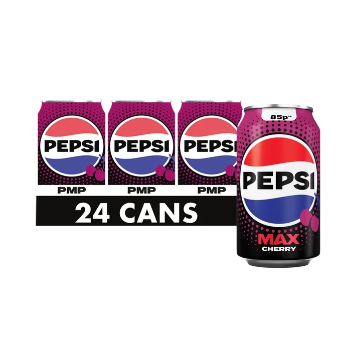 Pepsi Max Cherry Multipack/PMP Can 330ml x24