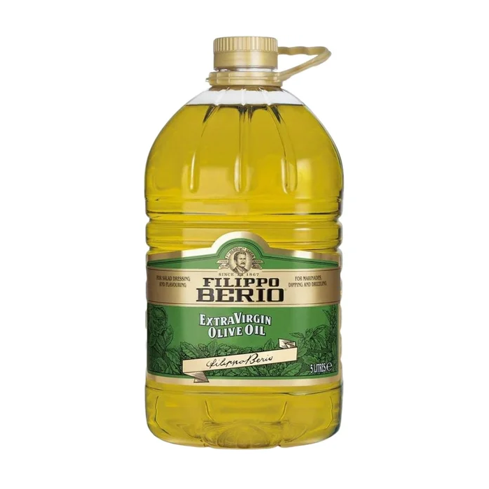 Filippo Berio Extra Virgin Olive Oil 5L – Classic Virgin Olive Oil for Everyday Cooking