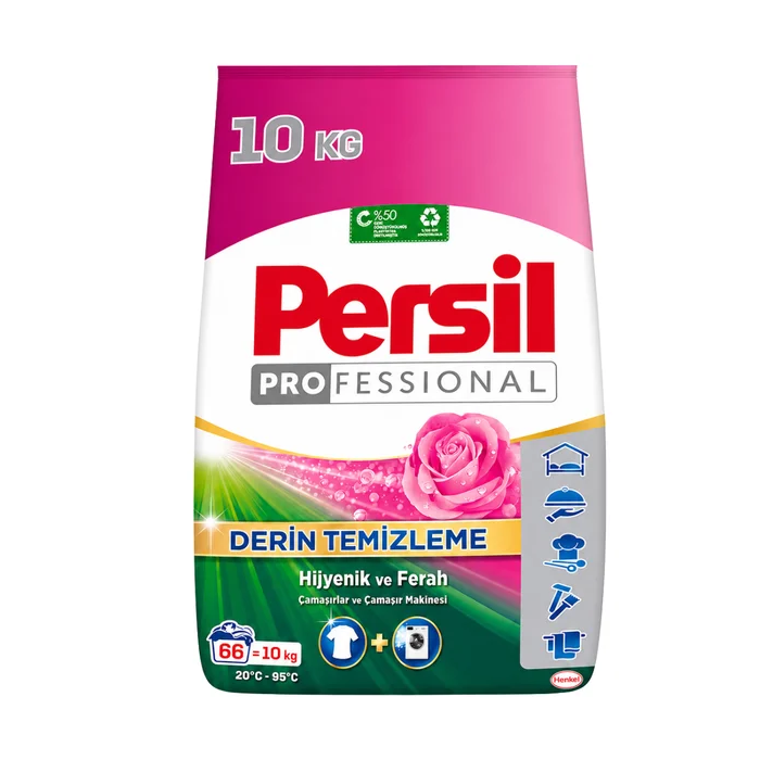 Persil Professional Deep Clean Powder Laundry Detergent, 10kg - Hygienic & Fresh, 66 Washes