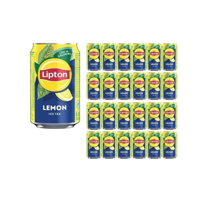 Lipton Lemon Ice Tea Can 330ml - Pack of 24 - BBE: May 2026 Can 330ml x24