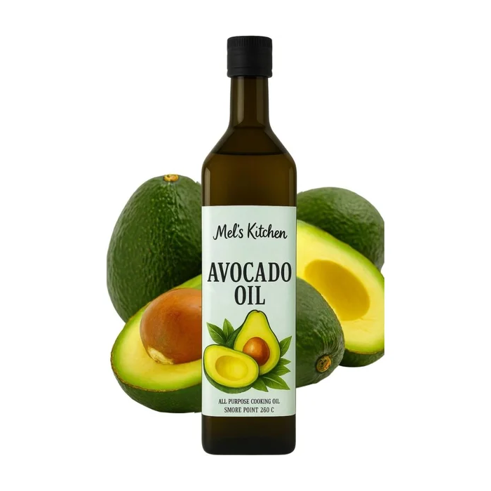 Mel's Kitchen Avocado Oil – 1L Glass Bottle – Refined All-Purpose Cooking Oil
