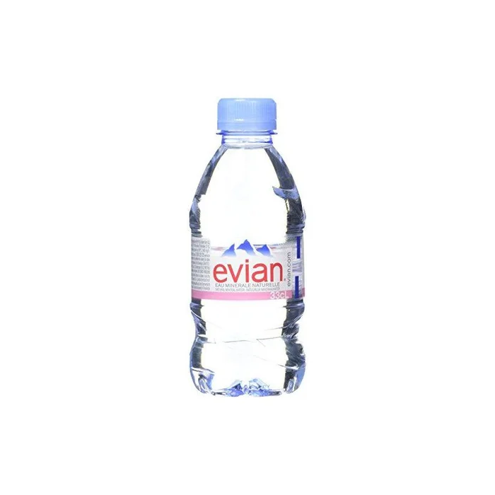 Evian Natural Mineral Water Bottles 330ml ( pack of 24) - Best Before: 21.01.02026 