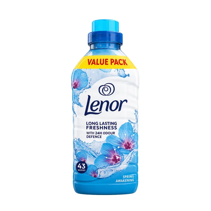 Lenor Spring Awakening Fabric Conditioner, 43 Washes - Long-Lasting Freshness & 24h Odour Defence 1.419L 