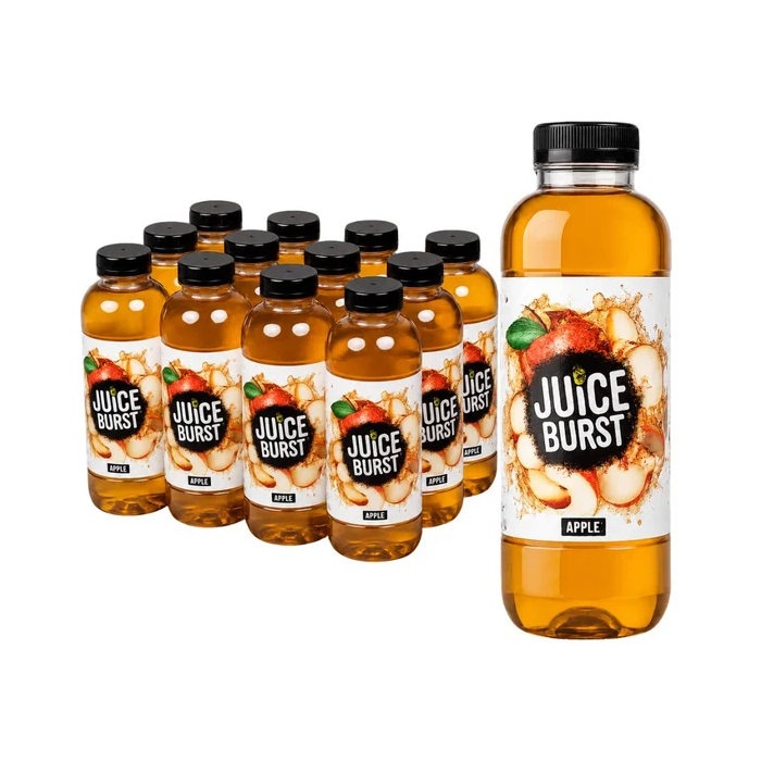 Juice Burst Apple Juice - Refreshing Juice Drink, Pack of 12 x 500ml