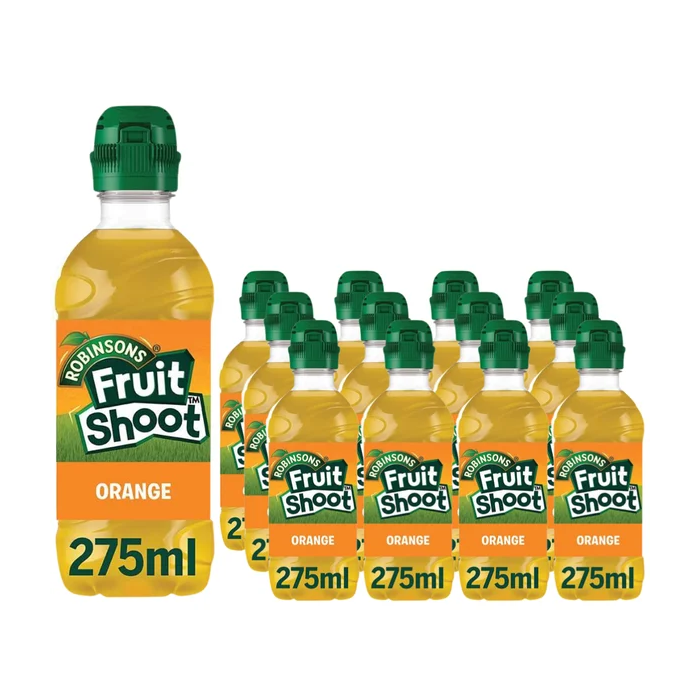 Robinsons Fruit Shoot Orange Juice , Pack of 12 x 275ml - Kids Fruit Juice