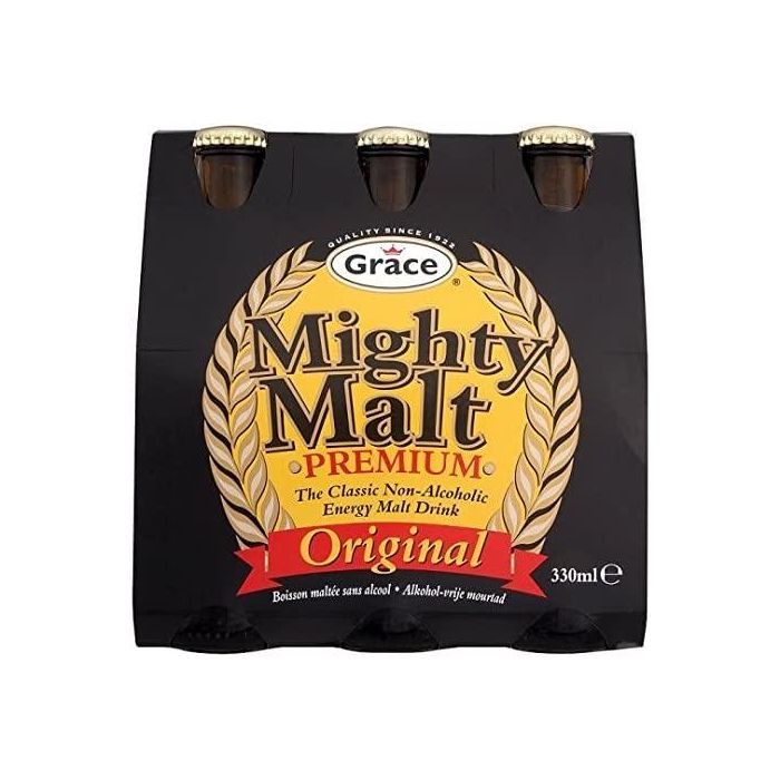 Grace Mighty Malt Premium Original Glass 4 X 6pk 330ml X 24 Grace Mighty Malt Premium Original Glass 4 X 6pk 330ml X 24