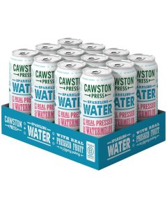 Cawston Press Sparkling Watermelon Water , Pack of 12 x 440ml - Made with Pressed Fruit and No Added Sugar