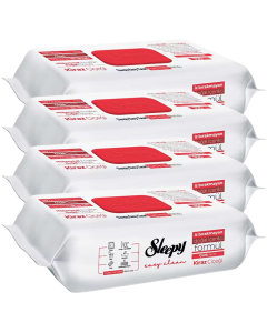 Sleepy Easy Clean Cherry Blossom Surface Cleaning Wipes & Towels - 4 x 100 (400 Sheets)