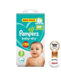 Pampers Size 3 pack of 136