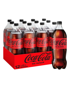 Coca Cola Zero Sugar 1.25L x 12 Best Before 31/08/2024