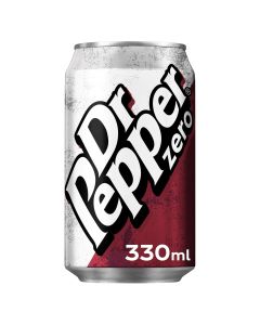 Dr Pepper ZERO 330ml x 24 BBE 31/08/23