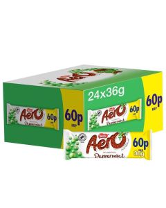 Nestle Aero Bubbly Peppermint Chocolate Bar PM 36g x 24 Best Before Aug-2024