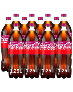 Coca-Cola Cherry Coke 1.25L x 12 Best Before 30/04/2025
