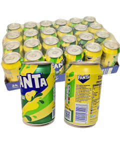 Fanta Sparkling Pear Fruit Drink Cans 330ml x 24, With Sugar and Sweeteners, New Flavour