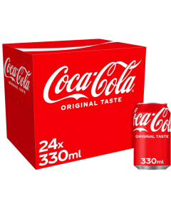 Coca-Cola Original Multipack - Pack of 24 × 330ml Cans – Sparkling Soft Drink