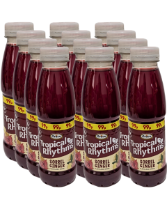 Grace Tropical Rhythms Ginger & Sorrel PMP - Pack of 12 x 330ml, Flavoured Drink