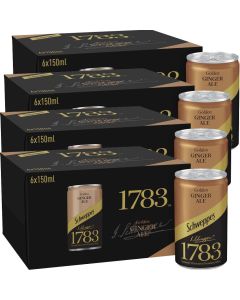 Schweppes 1783 Golden Ginger Ale 150ml x 24