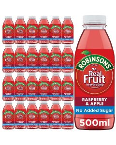 Robinsons Raspberry & Apple Juice 500ml x 24 - Best Before: 02/2025