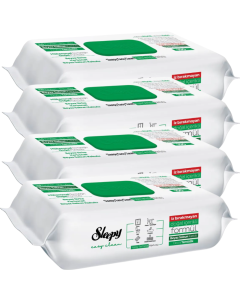 Sleepy Easy Clean Surface Cleaning Wipes & Towels with White Soap Scented - 4 x 100 (400 Sheets)