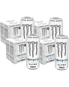 Monster Ultra White Energy Drink (4x4pk) 500ml x 16