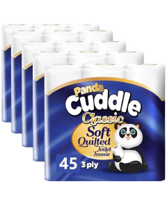 Wholesale Supplier Panda 3ply Toilet Roll (5x9pk) 45 Rolls
