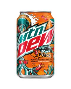 Mountain Dew Baja Tropical Punch  355ml x 12