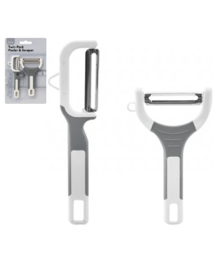 Peeler & Scraper Twin Pack Stainless Steel
