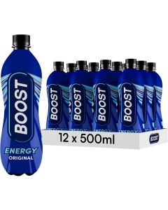 Boost Energy Drink Original Flavour 500ml x 12 Best Before June/2025