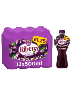 Ribena Blackcurrant 500ml x 12 PM£1.25