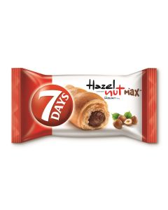 7 Days Max Croissant With Hazelnut Cream Filling 92g x 20