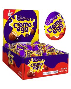Cadbury Creme Egg Milk Chocolate Filled 40g x 48 BBE- 31.07.2025