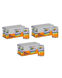 Fanta Orange Zero Sugar 330ML x24