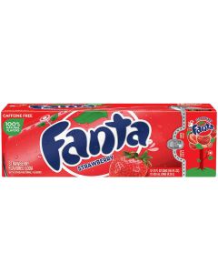 Fanta Strawberry Flavoured Soda 355ml x 12