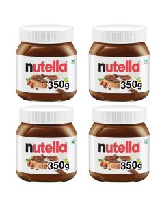 Nutella Hazelnut Chocolate Spread Jar 350g x 4