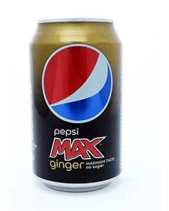 Pepsi Max Ginger No Sugar 330ml x 24