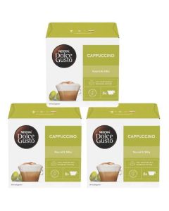 Nescafé Dolce Gusto Cappuccino 186g 3 x 16 (48 Capsules)