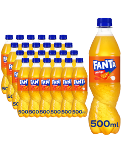 Fanta Orange Bottles 500ml x 24, Best Before: 30.09.2025