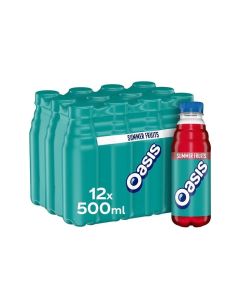 Oasis Summer Fruits Juice Drink 500ml x 12, Best Before: Nov 2025
