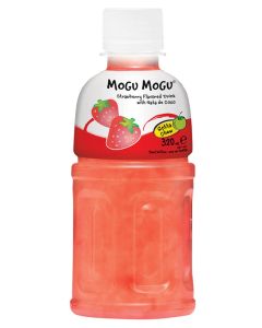 Mogu Mogu Strawberry Flavoured Drink with Nate de Coco 320ml x 24