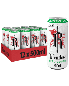 Relentless Zero Watermelon PMP 500ml x 12  Best Before 30.04.2025