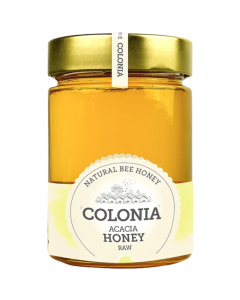 Colonia Acacia Raw Honey 420g - Natural Bee Honey