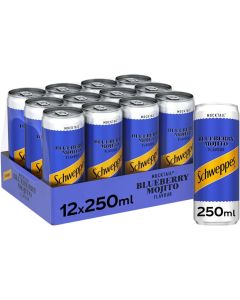 Schweppes Blueberry Mojito 250ml x12 Best Before 30.04.2025