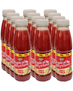Grace Tropical Rhythms Fruit Punch PMP - Pack of 12 x 330ml, Flavoured Drink