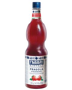 Wholesale Supplier Fabbri Strawberry MixyBar Syrup for Professional Use 1L