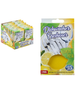 Dishwasher Freshener Lemon Fresh – 2 Pack | Lasts Up to 5 Weeks Each | Easy Hang Design
